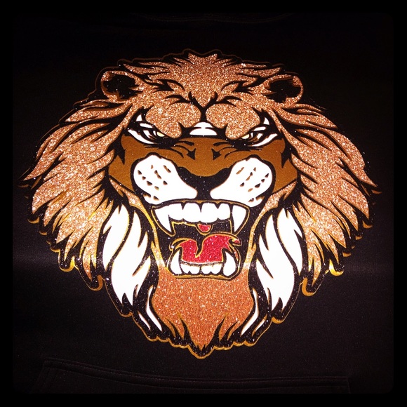 Glitter Rockstar VampLion hoodie - Picture 1 of 2